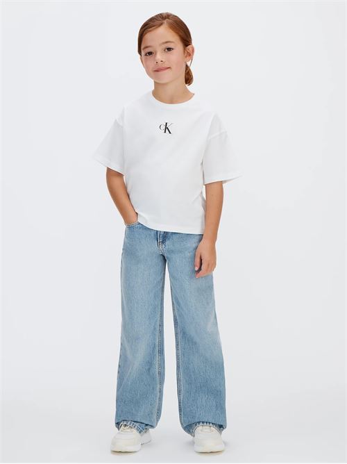 ck logo boxy t-shirt CALVIN KLEIN JEANS | LVCKSJA16GYAF